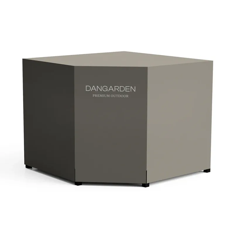 Capa impermeável bege para gabinete externo