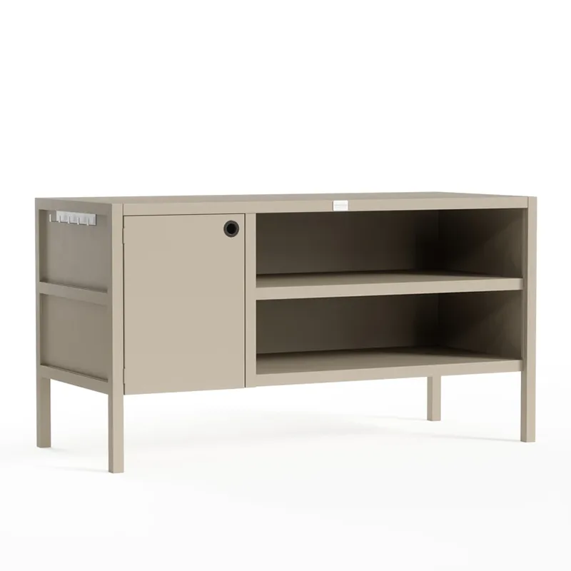 Armário de cozinha externo de camada dupla com porta