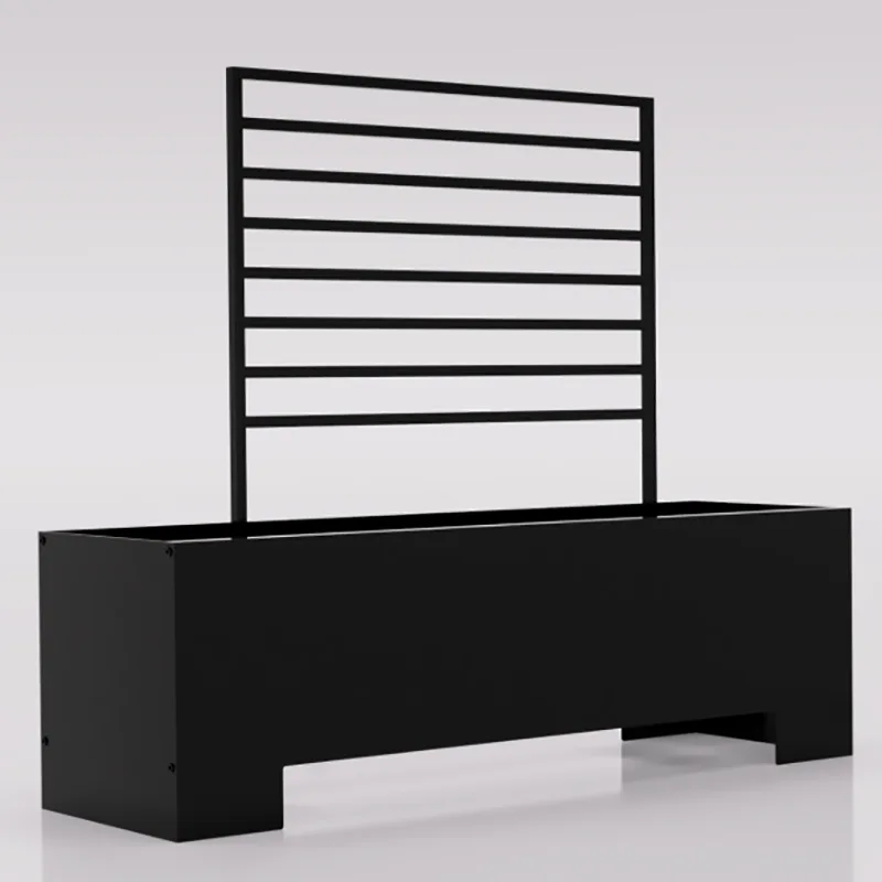 Metal Black Freestanding Garden Screen Trellis