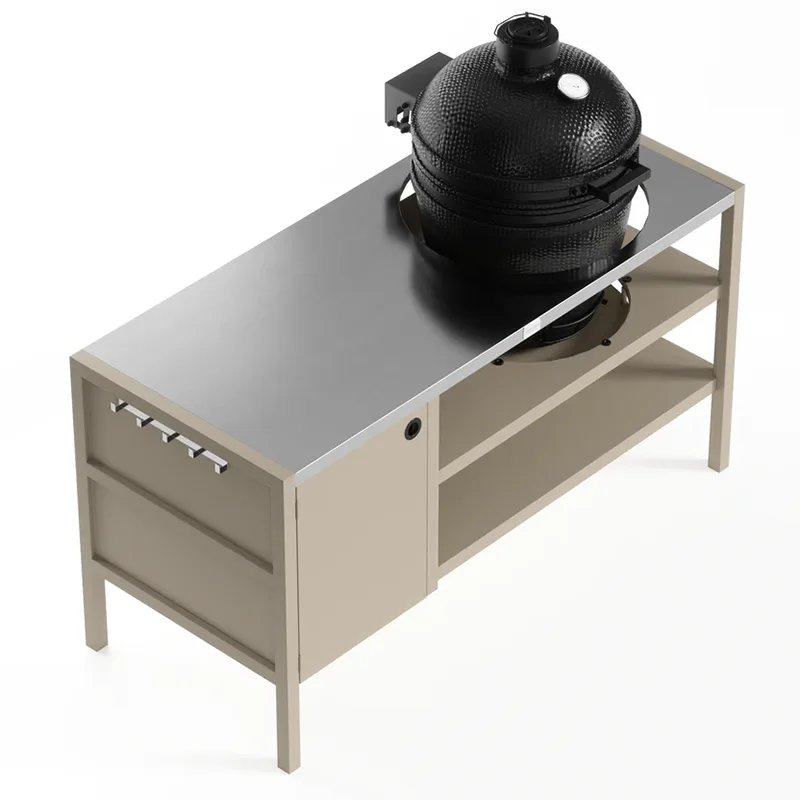 Armário externo multifuncional com forno