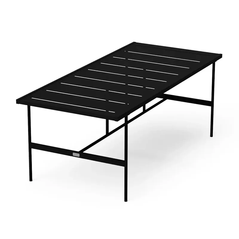 Mesa de jantar retangular externa